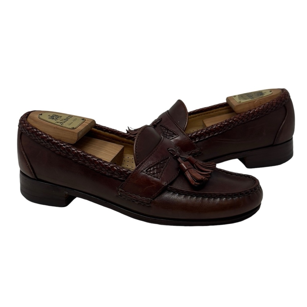 Allen Edmonds Maxwell leather tassel men’s loafers size 9 B
